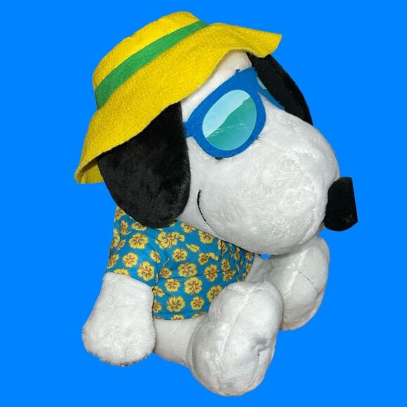 2017 Peanuts Snoopy Beach Bum Plush 14” - Picture 5 of 5